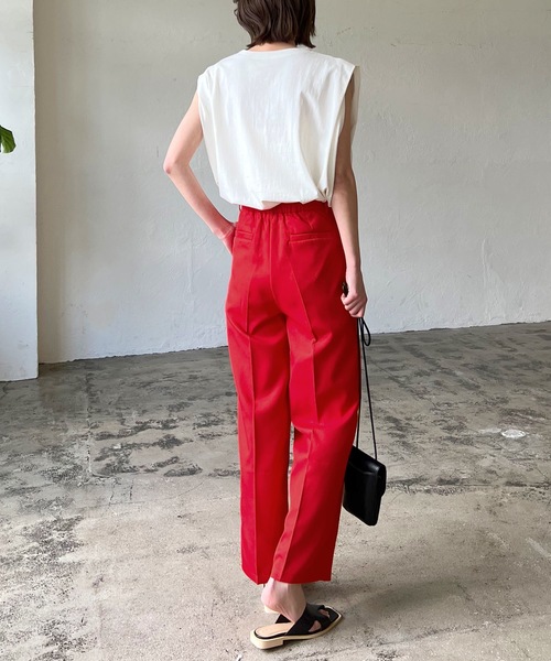 LIAN（リアン）の「エステルツイルカラートラウザーパンツ（その他パンツ・レディース・ブラック/レッド/ブルー/グリーン・FREE）」の11枚目の写真