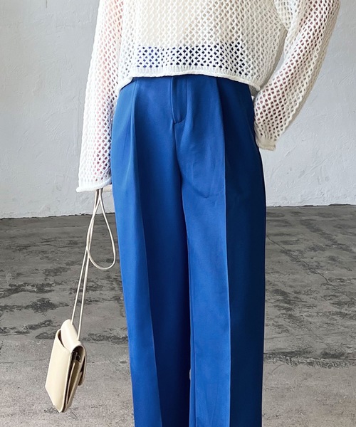 LIAN（リアン）の「エステルツイルカラートラウザーパンツ（その他パンツ・レディース・ブラック/レッド/ブルー/グリーン・FREE）」の16枚目の写真