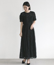 kaene | リボンチュールエプロンドレス(ドレス)