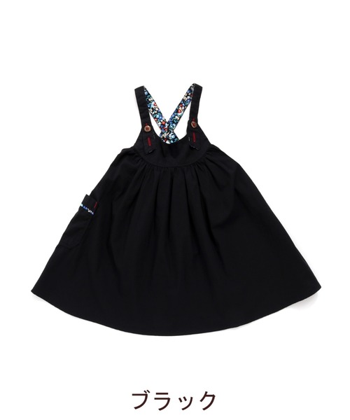 RAGMART（ラグマート）の「ギャザー　ジャンパースカート（ジャンパースカート・キッズ・ブラック/ブラウン・100cm/110cm）」の13枚目の写真