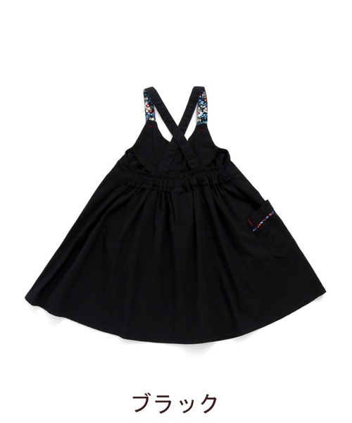 RAGMART（ラグマート）の「ギャザー　ジャンパースカート（ジャンパースカート・キッズ・ブラック/ブラウン・100cm/110cm）」の14枚目の写真