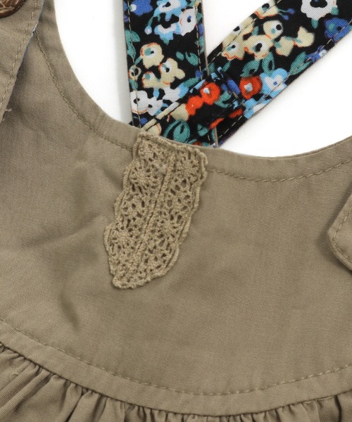 RAGMART（ラグマート）の「ギャザー　ジャンパースカート（ジャンパースカート・キッズ・ブラック/ブラウン・100cm/110cm）」の15枚目の写真