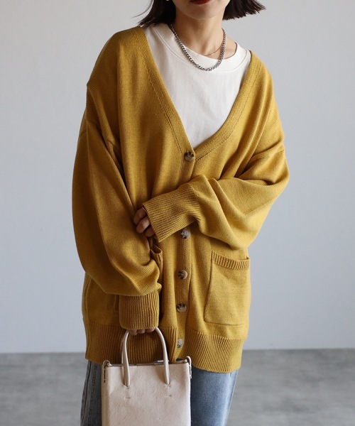 PRADAベージュとイエローのVネックカーディガン PRADAベージュとイエローのVネックカーディガン - メルカリ