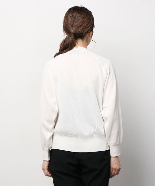 DROIT BELLO（ドロイトベロ）の「DROIT BELLO（ドロイトベロ）カラーニットプルオーバー（ニット/セーター・レディース・ホワイト/ブラック/イエロー/オレンジ・FREE）」の6枚目の写真