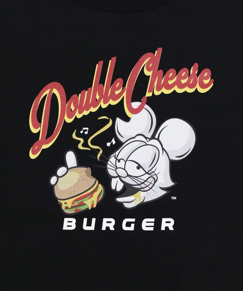 DOUBLE CHEESEBURGER(ダブルチーズバーガー)の「ダブルチーズバーガー スウェットシャツ -Mascot- / DOUBLE CHEESEBURGER Sweatshirt -Mascot-(スウェット・レディース・ホワイト/ブラック・1/2)」の4枚目の写真