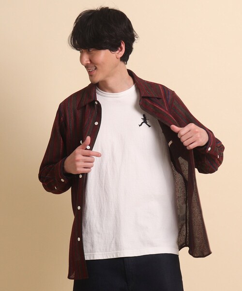 40ct&525(フォーティーカラッツアンドゴーニーゴ)の「マルチストライプジャージ シャツ(シャツ/ブラウス・メンズ・ワイン系1/ネイビー系2・03/02)」の15枚目の写真