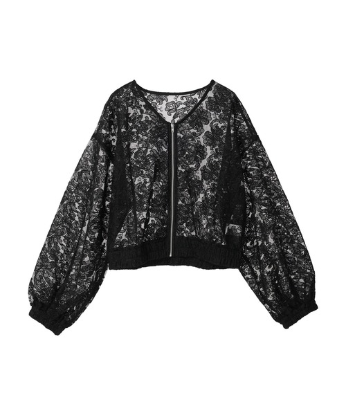 DURAS（デュラス）の「レースシアーブルゾン（ブルゾン・レディース・ホワイト/ブラック・FREE）」の5枚目の写真