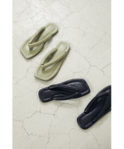 BLACK BY MOUSSY(ブラックバイマウジー)の「tong sandal(トングサンダル)(サンダル・レディース・ブラック/ライトグリーン・37/36/38)」の20枚目の写真