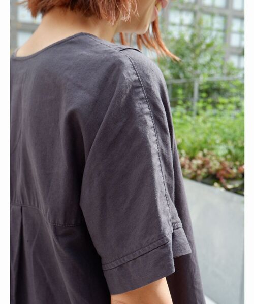 MANASTASH(マナスタッシュ)の「MANASTASH/マナスタッシュ W's HEMP POP DRESS ウィメンズヘンプポップドレス ワンピース(ワンピース・レディース・ライトブルー/ブラック/ライム・MEDIUM)」の8枚目の写真