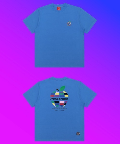 Paragraph（パラグラフ）の「【PARAGRAPH/パラグラフ】22SS029 Apple T-shirt(se)（Tシャツ/カットソー・レディース・チャコールグレー/パープル/ブルー/その他/ミント・FREE）」の4枚目の写真