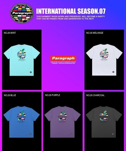 Paragraph（パラグラフ）の「【PARAGRAPH/パラグラフ】22SS029 Apple T-shirt(se)（Tシャツ/カットソー・レディース・チャコールグレー/パープル/ブルー/その他/ミント・FREE）」の7枚目の写真