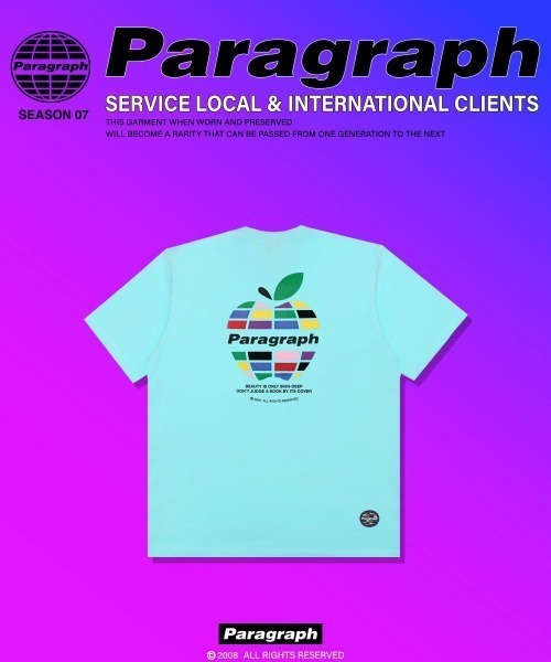 Paragraph（パラグラフ）の「【PARAGRAPH/パラグラフ】22SS029 Apple T-shirt(se)（Tシャツ/カットソー・レディース・チャコールグレー/パープル/ブルー/その他/ミント・FREE）」の6枚目の写真