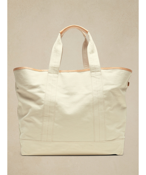 Banana Republic(バナナリパブリック)の「ラージ キャンバス トート(トートバッグ・メンズ・ナチュラル・ONE SIZE)」の4枚目の写真