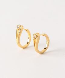 BEAUTY&YOUTH UNITED ARROWS | キュービックジルコニア メタル フープ ピアス(ピアス（両耳用）)