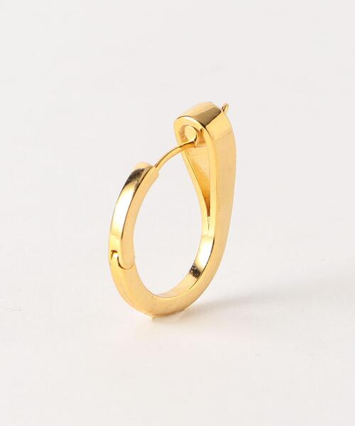 BEAUTY&YOUTH UNITED ARROWS(ビューティーアンドユースユナイテッドアローズ)の「キュービックジルコニア メタル フープ ピアス(ピアス(両耳用)・レディース・ゴールド/シルバー・FREE)」の4枚目の写真