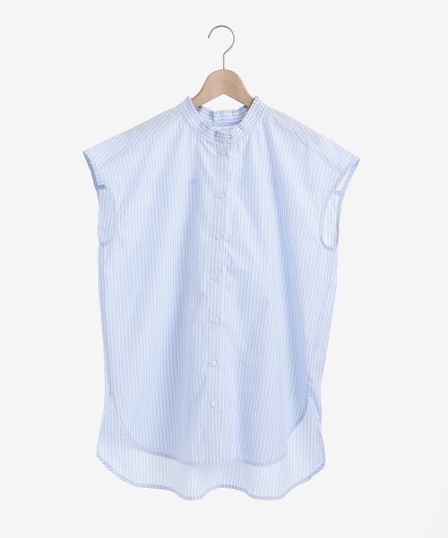 le.coeur blanc（ルクールブラン）の「プリーツカラーフレンチシャツ（シャツ/ブラウス・レディース・ピンク系その他2/ブルー系その他3/ブルー系その他4・38）」の9枚目の写真