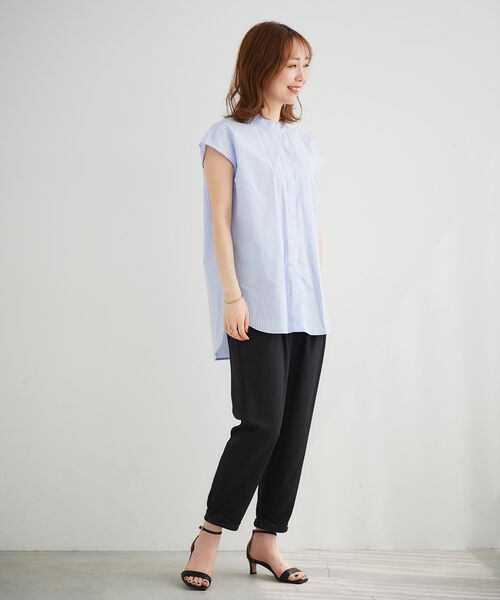 le.coeur blanc（ルクールブラン）の「プリーツカラーフレンチシャツ（シャツ/ブラウス・レディース・ピンク系その他2/ブルー系その他3/ブルー系その他4・38）」の11枚目の写真