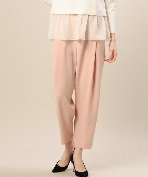 BEAUTY&YOUTH UNITED ARROWS（ビューティーアンドユースユナイテッドアローズ）の「BYTF ダブルクロスタックテーパードパンツ◆（その他パンツ・レディース・ブラック/ライトピンク/ロイヤルブルー・SMALL/MEDIUM）」の3枚目の写真