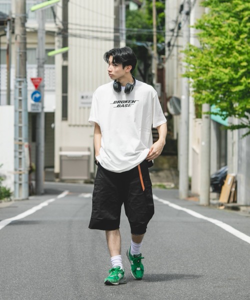 BROKEN BASE(ブロークンベース)の「モーションロゴTee(Tシャツ/カットソー・メンズ・ホワイト/ブラック・MEDIUM/LARGE)」の12枚目の写真
