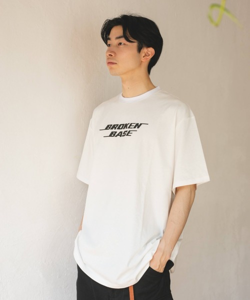 BROKEN BASE(ブロークンベース)の「モーションロゴTee(Tシャツ/カットソー・メンズ・ホワイト/ブラック・MEDIUM/LARGE)」の18枚目の写真