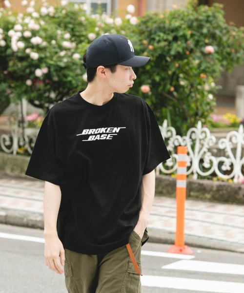 BROKEN BASE(ブロークンベース)の「モーションロゴTee(Tシャツ/カットソー・メンズ・ホワイト/ブラック・MEDIUM/LARGE)」の10枚目の写真