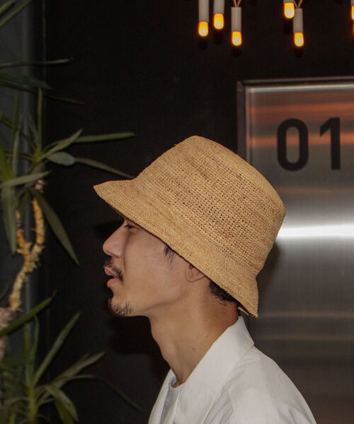 Raffia Bucket Hat /ラフィアバケットハット polcadot ポルカドット