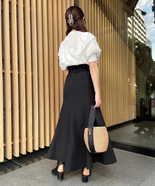 one after another NICE CLAUP（ワンアフターアナザーナイスクラップ）の「着回し広がる前後2WAYボウタイフリル（シャツ/ブラウス・レディース・ネイビー/オフホワイト/ホワイト系その他/オレンジ系・FREE）」の13枚目の写真