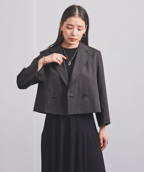 【新品タグ付】UNITED ARROWS ドビー ショート ジャケット UNITED ARROWS（ユナイテッドアローズ）の「P/LI/PU ドビー