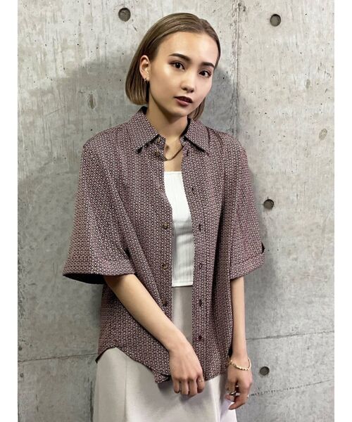 EMODA（エモダ）の「ボーイズワイドシャツ（シャツ/ブラウス・レディース・ブラック/その他/ブラウン/イエロー・FREE）」の7枚目の写真