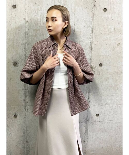 EMODA（エモダ）の「ボーイズワイドシャツ（シャツ/ブラウス・レディース・ブラック/その他/ブラウン/イエロー・FREE）」の8枚目の写真