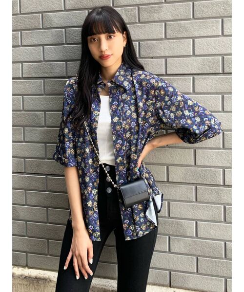 EMODA（エモダ）の「ボーイズワイドシャツ（シャツ/ブラウス・レディース・ブラック/その他/ブラウン/イエロー・FREE）」の11枚目の写真