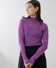 Lui's | シアー天竺タートルネックプルオーバー(Tシャツ/カットソー)