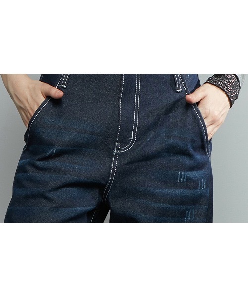 MIXSEVEN(ミックスセブン)の「ハイウエストダメージデニムパンツ MX22SS47 【MIX SEVEN】【2022SS】(デニムパンツ・レディース・インディゴブルー・L/S/M)」の10枚目の写真