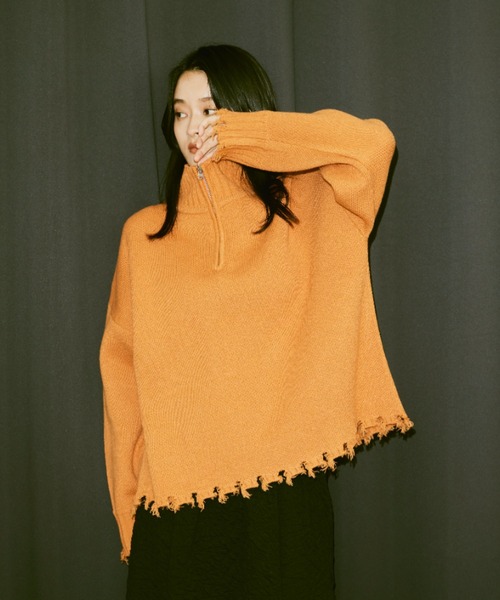 Happy John（ハッピージョン）の「damage hizip knit/ダメージハイ