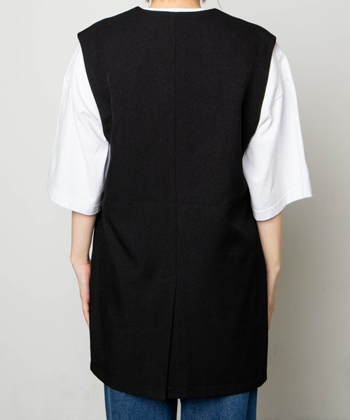 WEGO（ウィゴー）の「WEGO/【セットアップ対応商品】ノーカラージレベスト（ベスト・レディース・ブラック/グレー・FREE）」の14枚目の写真