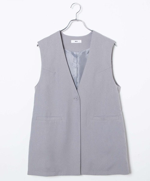 WEGO（ウィゴー）の「WEGO/【セットアップ対応商品】ノーカラージレベスト（ベスト・レディース・ブラック/グレー・FREE）」の19枚目の写真