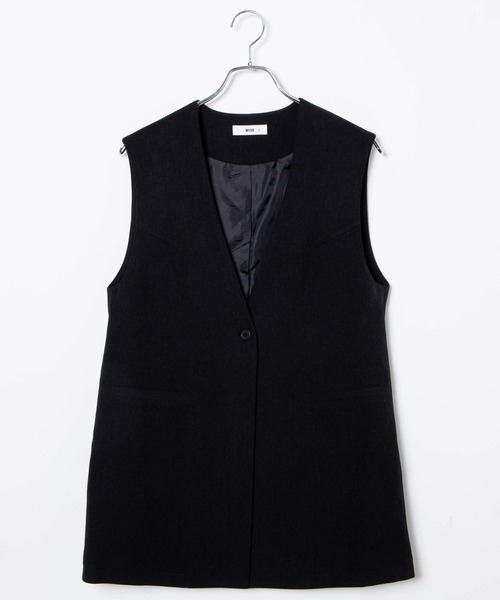 WEGO（ウィゴー）の「WEGO/【セットアップ対応商品】ノーカラージレベスト（ベスト・レディース・ブラック/グレー・FREE）」の21枚目の写真