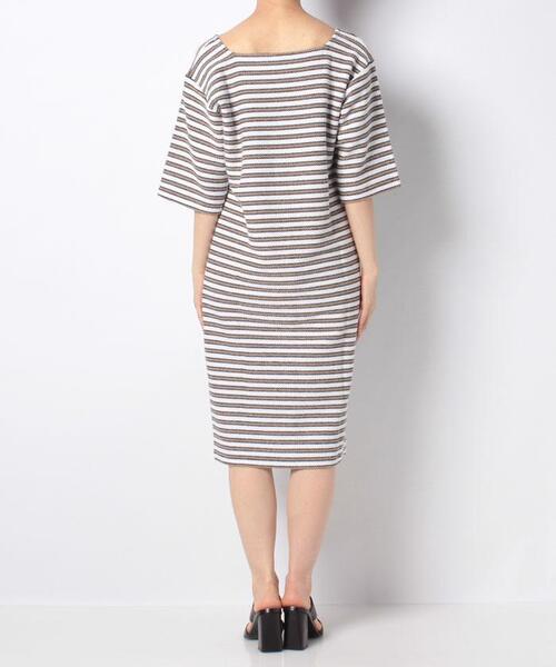 agnes b.（アニエスベー）の「JEK5 ROBE ボーダーニットソーワンピース