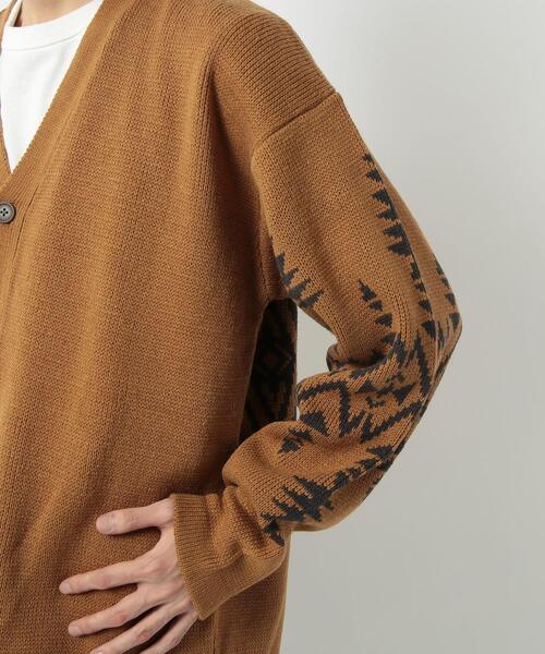 coen（コーエン）の「[洗える]トライバル柄ニットカーディガン（カーディガン/ボレロ・メンズ・ブラック/ブラウン・SMALL/MEDIUM/LARGE/X-LARGE）」の17枚目の写真