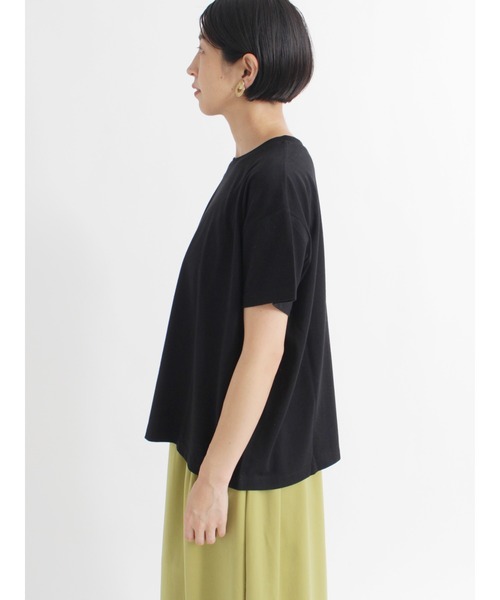 Lugnoncure（ルノンキュール）の「筆記体スモールロゴTシャツ（Tシャツ/カットソー・レディース・ブラック/ベージュ/オフホワイト・ﾌﾘ-）」の8枚目の写真