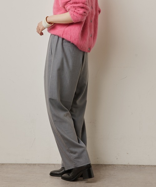 Omekashi（オメカシ）の「T/Rイージーワイドパンツ（その他パンツ・レディース・ブラック/グレー/パープル・FREE）」の9枚目の写真
