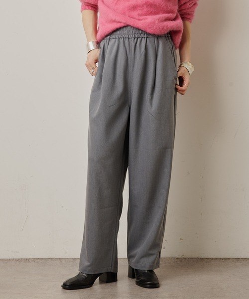 Omekashi（オメカシ）の「T/Rイージーワイドパンツ（その他パンツ・レディース・ブラック/グレー/パープル・FREE）」の4枚目の写真