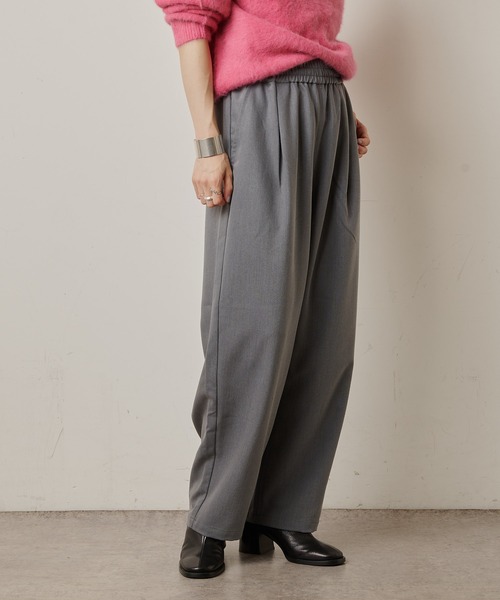 Omekashi（オメカシ）の「T/Rイージーワイドパンツ（その他パンツ・レディース・ブラック/グレー/パープル・FREE）」の5枚目の写真