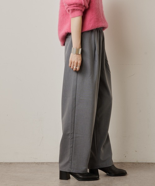 Omekashi（オメカシ）の「T/Rイージーワイドパンツ（その他パンツ・レディース・ブラック/グレー/パープル・FREE）」の6枚目の写真