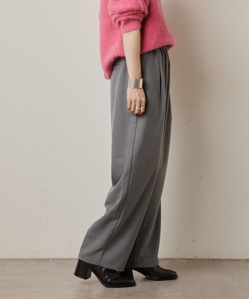 Omekashi（オメカシ）の「T/Rイージーワイドパンツ（その他パンツ・レディース・ブラック/グレー/パープル・FREE）」の7枚目の写真