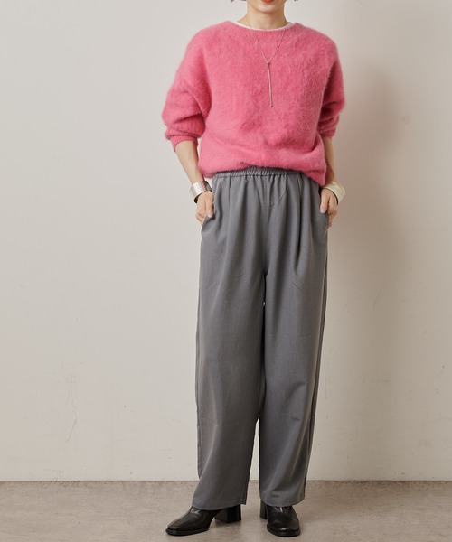 Omekashi（オメカシ）の「T/Rイージーワイドパンツ（その他パンツ・レディース・ブラック/グレー/パープル・FREE）」の10枚目の写真
