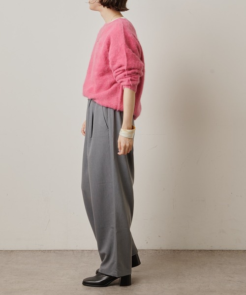 Omekashi（オメカシ）の「T/Rイージーワイドパンツ（その他パンツ・レディース・ブラック/グレー/パープル・FREE）」の12枚目の写真