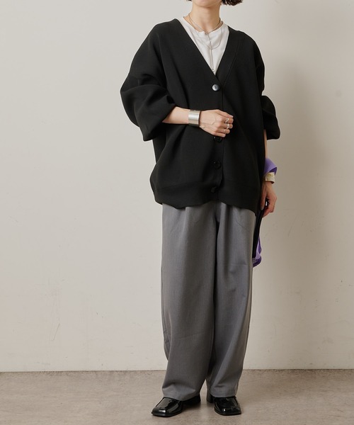 Omekashi（オメカシ）の「T/Rイージーワイドパンツ（その他パンツ・レディース・ブラック/グレー/パープル・FREE）」の14枚目の写真