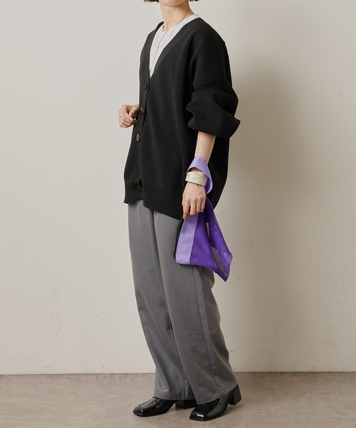 Omekashi（オメカシ）の「T/Rイージーワイドパンツ（その他パンツ・レディース・ブラック/グレー/パープル・FREE）」の15枚目の写真