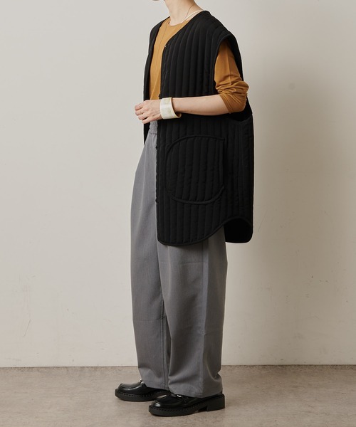 Omekashi（オメカシ）の「T/Rイージーワイドパンツ（その他パンツ・レディース・ブラック/グレー/パープル・FREE）」の18枚目の写真